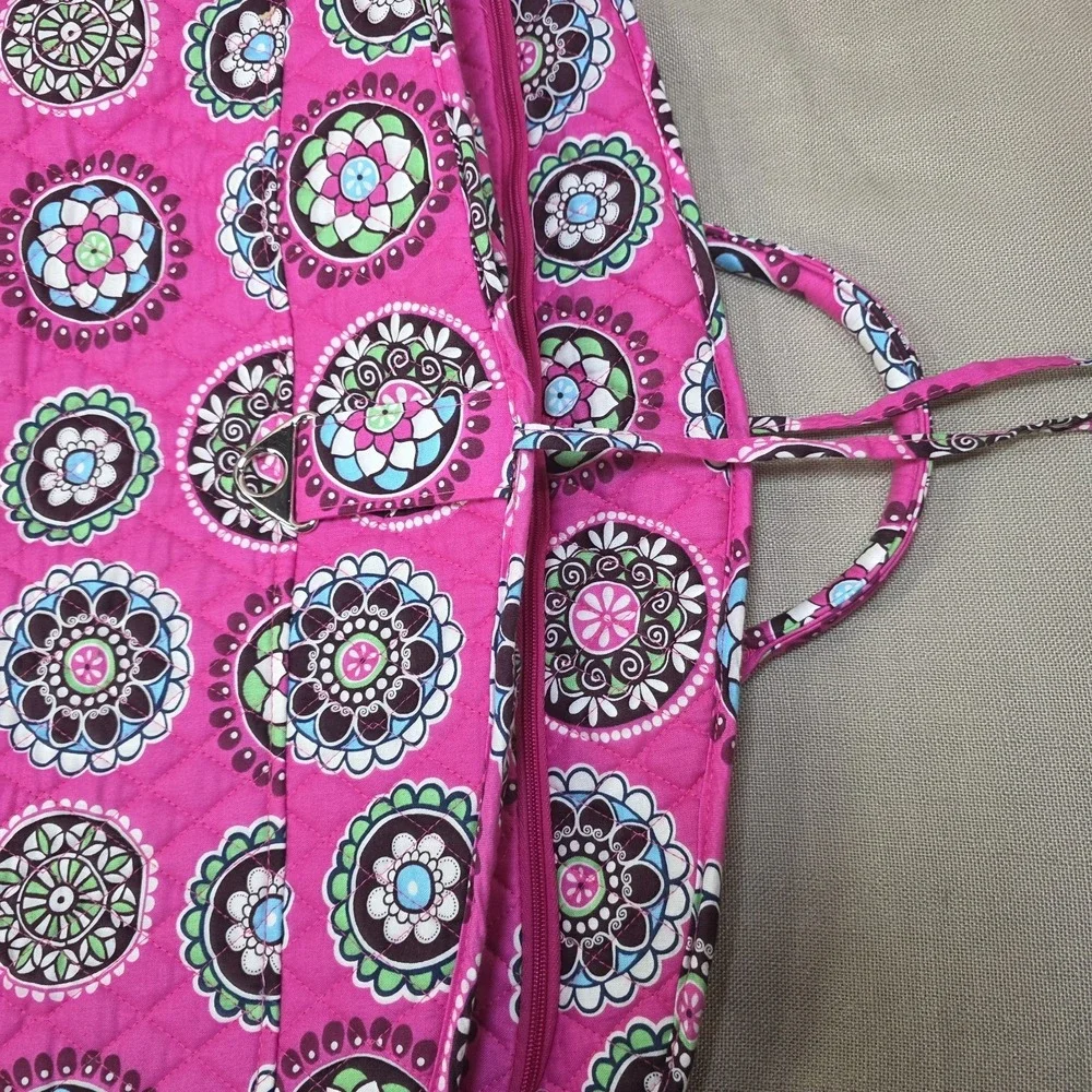 NEW Vera Bradley Cupcake Pink Garment Bag w/Geometric Floral Pattern New w/o Tag